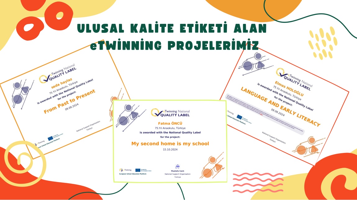 UULUSAL KALİTE ETİKETİ ALAN eTWİNNİNG PROJELERİMİZ